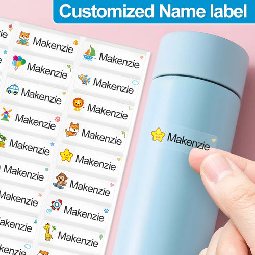 Tiny Tags waterproof transparent name labels for kids